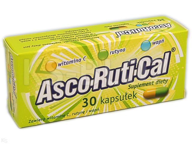 Ascorutical interakcje ulotka kapsułki - 30 kaps.