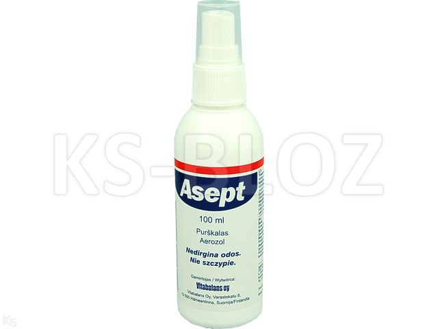 Asept Aerozol do dezynfekcji skóry interakcje ulotka płyn - 100 ml