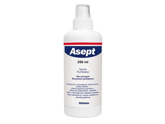 Asept Spray do dezynfekcji skóry interakcje ulotka płyn  250 ml