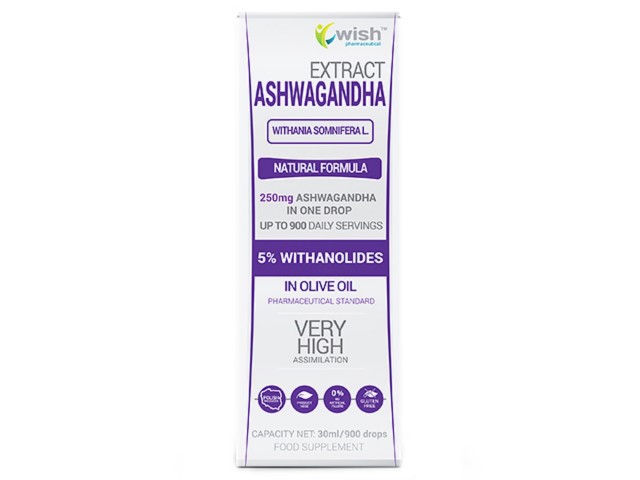 Ashwagandha 5% Witanolidów Krople interakcje ulotka krople  30 ml