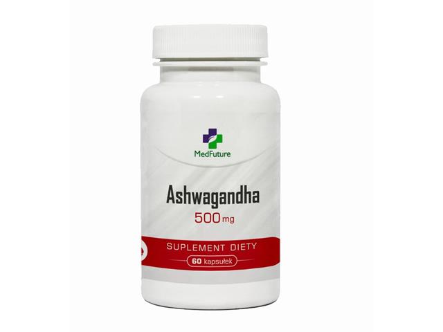 Ashwagandha 500 mg interakcje ulotka kapsułki  60 kaps.