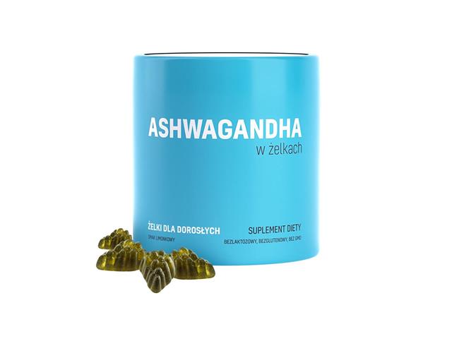 Ashwagandha w żelkach interakcje ulotka   300 g