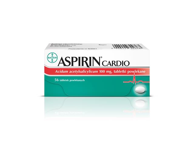 Aspirin Cardio interakcje ulotka tabletki powlekane 100 mg 56 tabl. (4 blist. po 14 tabl.)