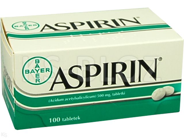Aspirin interakcje ulotka tabletki 500 mg 100 tabl.