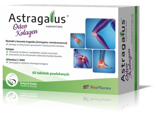 Astragalus Osteo Kolagen interakcje ulotka tabletki - 60 tabl.