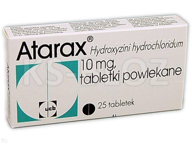 Atarax interakcje ulotka tabletki powlekane 10 mg 25 tabl.