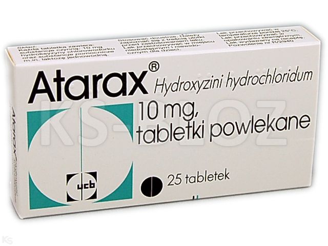 Atarax interakcje ulotka tabletki powlekane 10 mg 