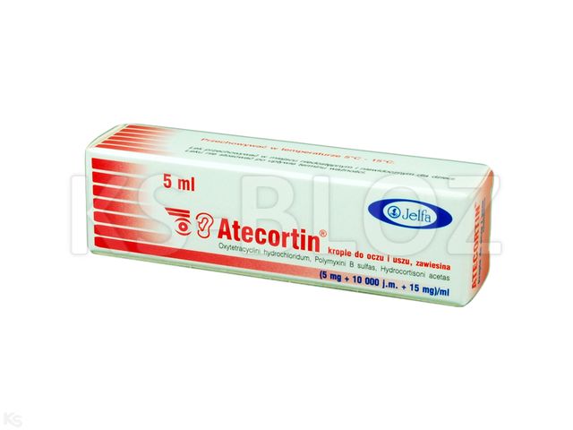 Atecortin interakcje ulotka krople do oczu i uszu, zawiesina (5mg+10000j.m.+15mg)/ml 5 ml