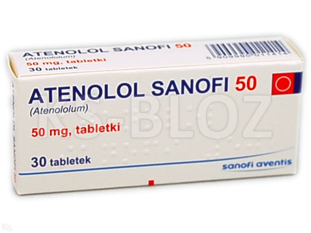 Atenolol Sanofi 50 interakcje ulotka tabletki 50 mg 30 tabl. | 3 blist.po 10 szt.