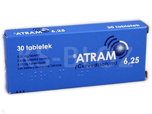 Atram 6,25 interakcje ulotka tabletki 6,25 mg 30 tabl. | 2 blist.po 15 szt.