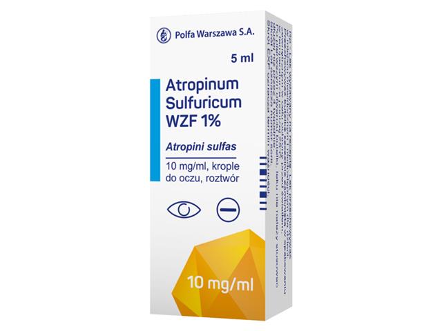 Atropinum Sulfuricum WZF 1% interakcje ulotka krople do oczu 10 mg/ml 5 ml