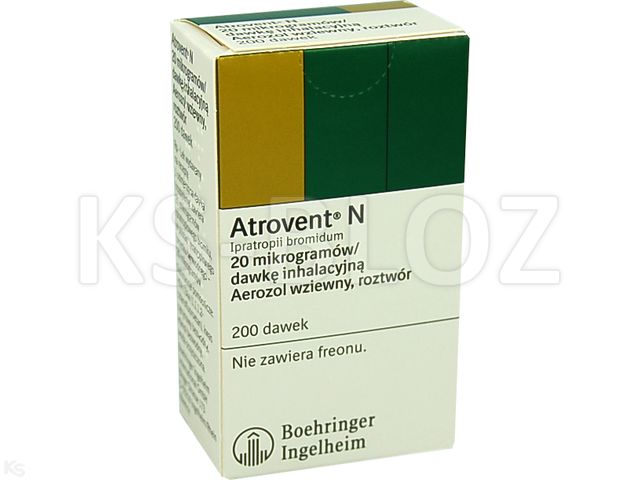 Atrovent N interakcje ulotka aerozol inhalacyjny, roztwór 0,02 mg/daw. 10 ml