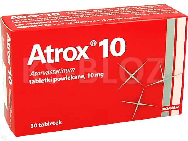 Atrox 10 interakcje ulotka tabletki powlekane 10 mg 