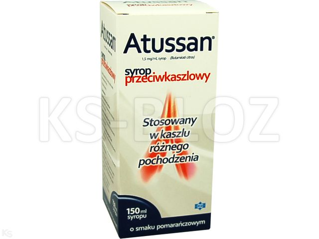 Atussan interakcje ulotka syrop 1,5 mg/ml 150 ml | butelka