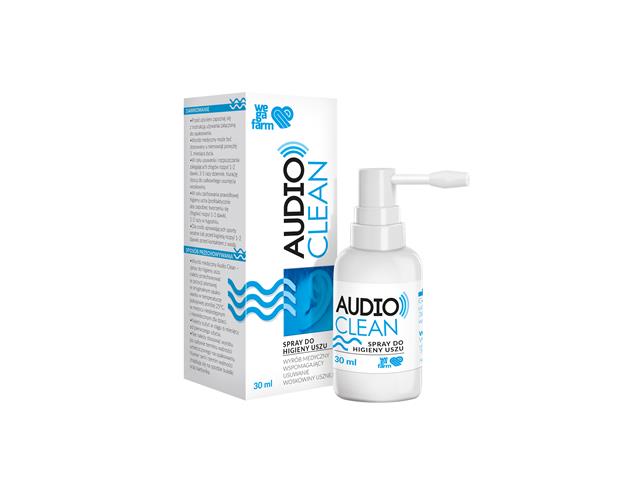 Audio Clean interakcje ulotka aerozol do uszu,roztór - 30 ml