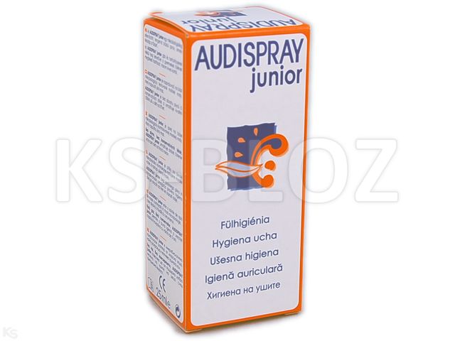Audispray Junior do higieny uszu interakcje ulotka aerozol do uszu,roztór  25 ml