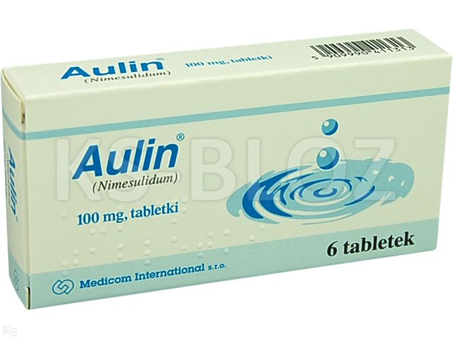 Aulin interakcje ulotka tabletki 100 mg 6 tabl.