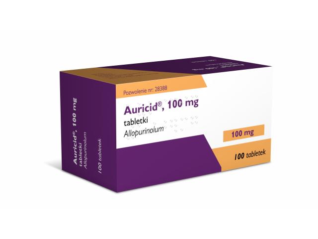 Auricid interakcje ulotka tabletki 100 mg 100 tabl.