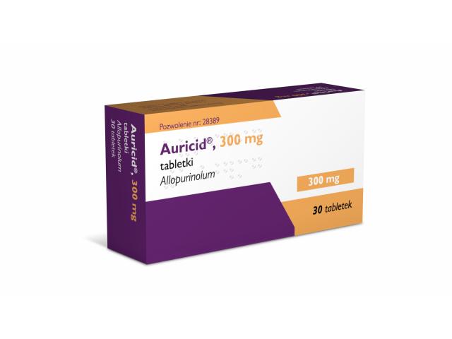 Auricid interakcje ulotka tabletki 300 mg 30 tabl.