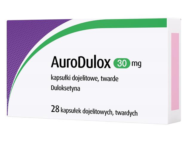 AuroDulox interakcje ulotka kapsułki dojelitowe twarde 30 mg 28 kaps.