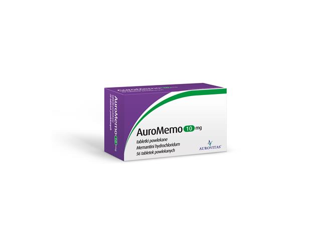 AuroMemo interakcje ulotka tabletki powlekane 10 mg 56 tabl.