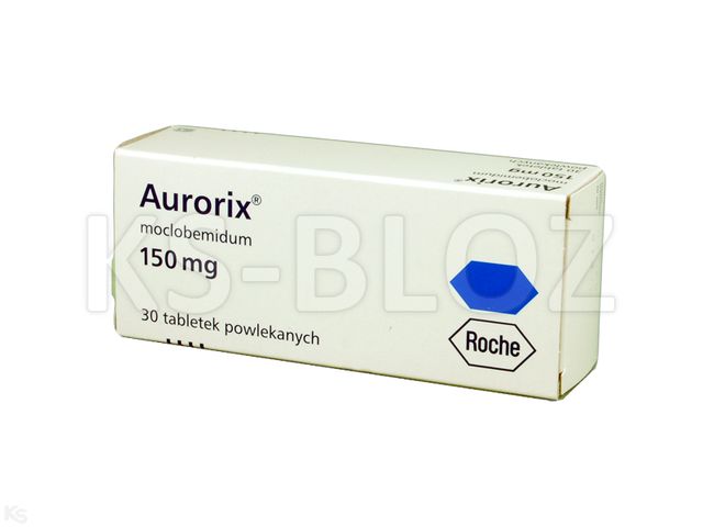 Aurorix interakcje ulotka tabletki powlekane 150 mg 30 tabl.