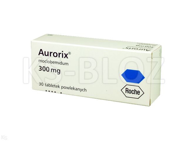 Aurorix interakcje ulotka tabletki powlekane 300 mg 30 tabl.