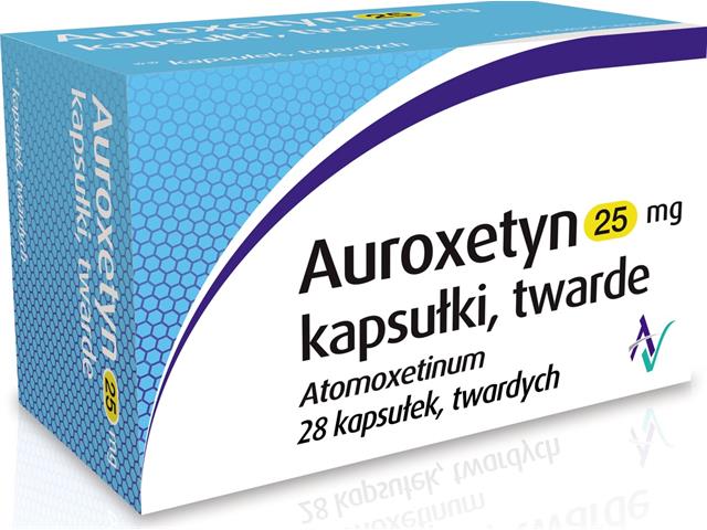 Auroxetyn interakcje ulotka kapsułki twarde 25 mg 28 kaps. | PVC/PVDC/alu