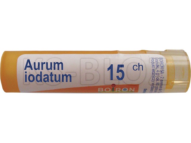 Aurum Iodatum 15 CH interakcje ulotka granulki  4 g