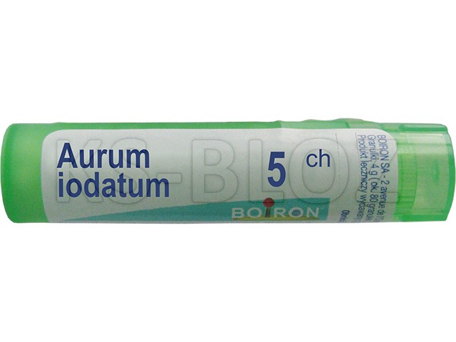Aurum Iodatum 5 CH interakcje ulotka granulki  4 g