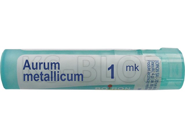Aurum Metallicum 1 MK interakcje ulotka granulki  4 g