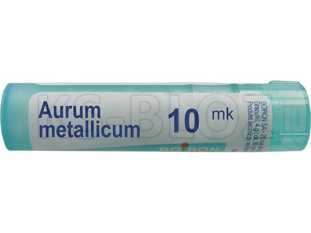 Aurum Metallicum 10 MK interakcje ulotka granulki - 4 g