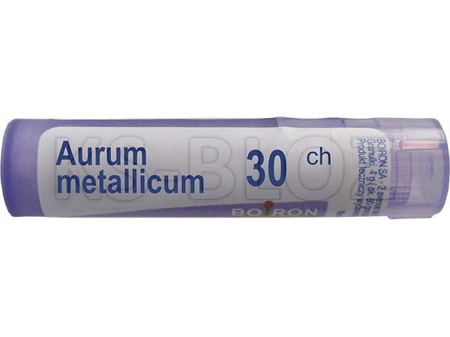 Aurum Metallicum 30 CH interakcje ulotka granulki  4 g