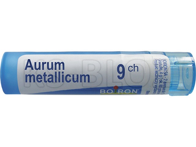 Aurum Metallicum 9 CH interakcje ulotka granulki  4 g