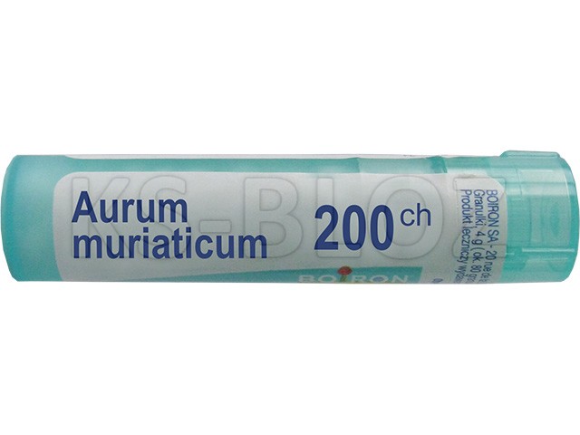 Aurum Muriaticum 200 CH interakcje ulotka granulki  4 g