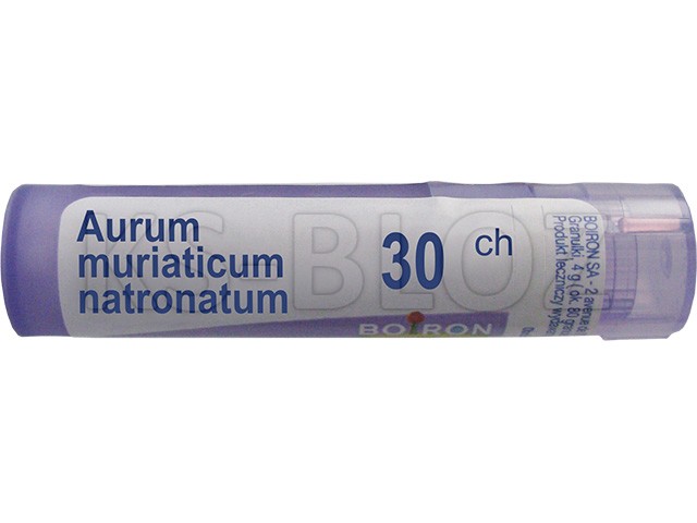 Aurum Muriaticum Natronatum 30 CH interakcje ulotka granulki  4 g