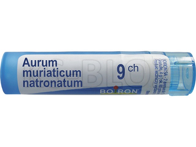 Aurum Muriaticum Natronatum 9 CH interakcje ulotka granulki  4 g