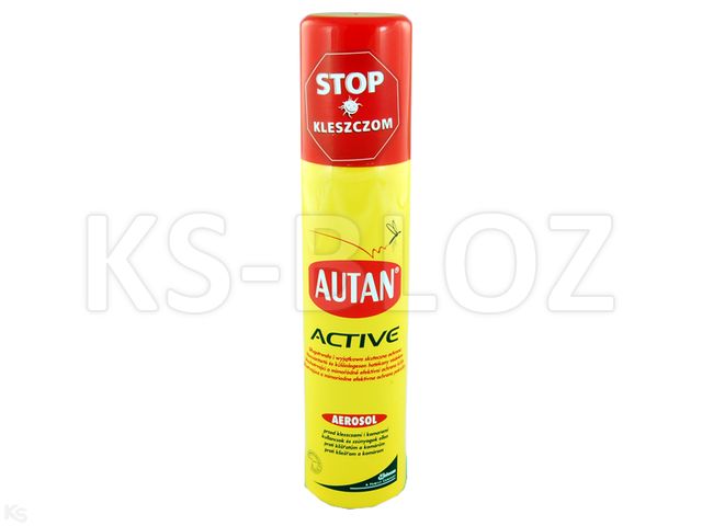 Autan Active Aerozol przeciw komarom, kleszczom interakcje ulotka   100 ml