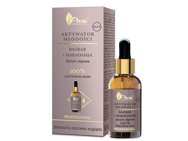 Ava Aktywator Młodości Plus baobab, makadamia interakcje ulotka serum  30 ml