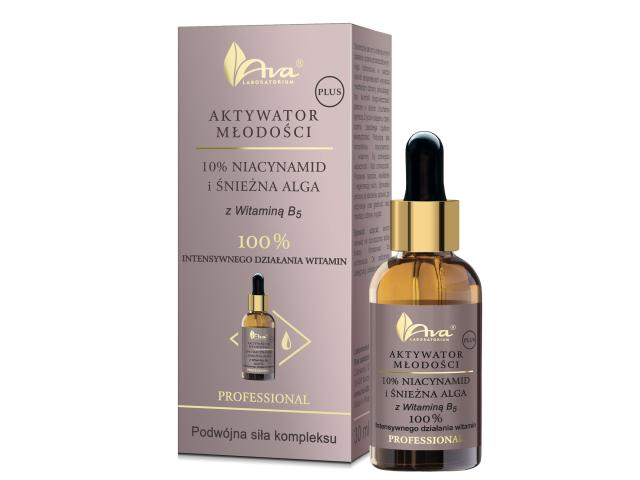 Ava Aktywator Młodości Plus niacynamid i śnieżna alga interakcje ulotka serum  30 ml