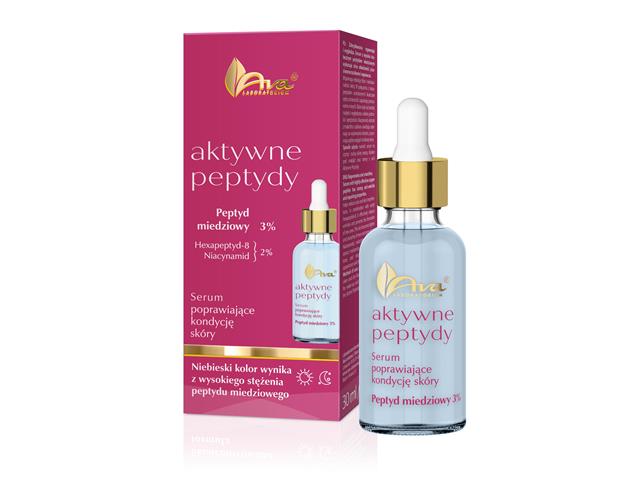 Ava Aktywne Peptydy Serum poprawiające kondycję skóry peptyd miedziowy 3% interakcje ulotka serum - 30 ml