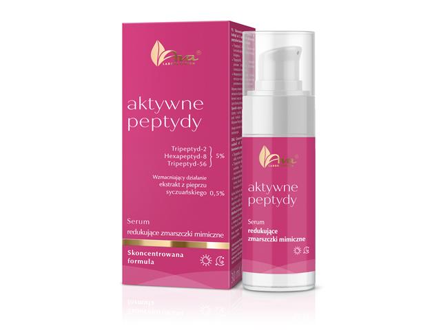 Ava Aktywne Peptydy Serum redukujące zmarszczki mimiczne interakcje ulotka serum  30 ml