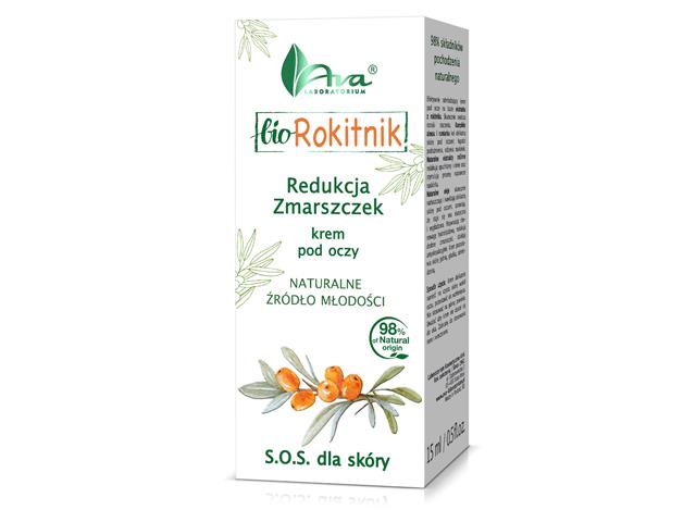 Ava Bio Rokitnik redukcja zmarszczek pod oczy interakcje ulotka krem  15 ml