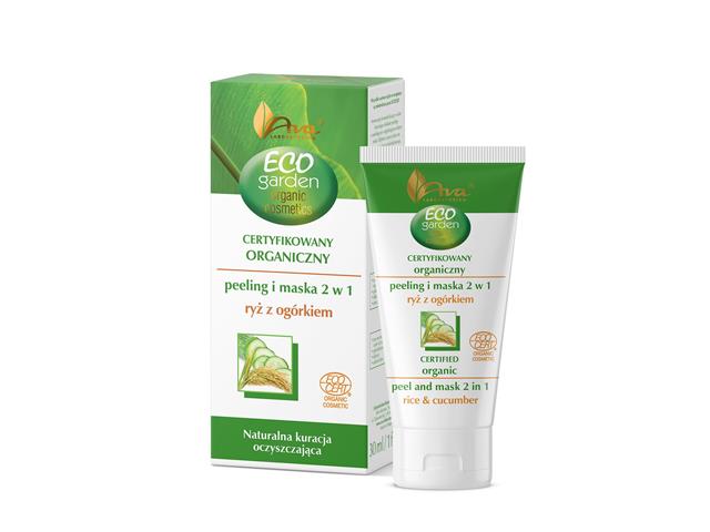 Ava Eco Garden Peeling-maska ryż z ogórkiem 2w1 interakcje ulotka peeling  30 ml