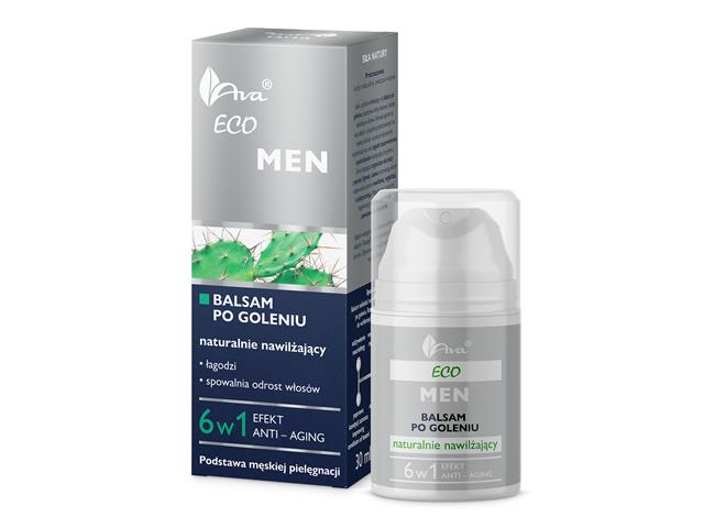 Ava Eco Linea Men Balsam po goleniu naturalnie nawilżający interakcje ulotka balsam  50 ml