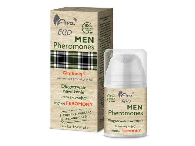 AVA ECO MEN Pheromones Długotrwałe nawilżenie Krem interakcje ulotka   50 ml