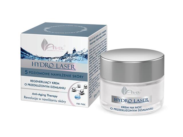 Ava Hydro Laser Krem regeneracyjny o przedłużonym działaniu na noc interakcje ulotka   50 ml