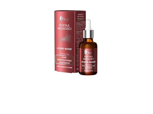 Ava Koktajl Młodości Hydro Boost Eliksir piękna w kropli interakcje ulotka serum - 30 ml