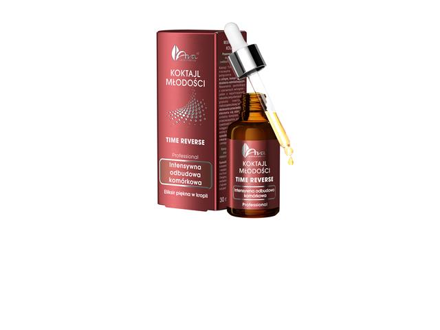 Ava Koktajl Młodości Time Reverse Eliksir piękna w kropli interakcje ulotka serum - 30 ml