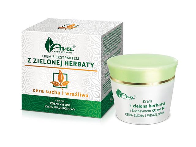 AVA Krem z ekstraktem z zielonej herbaty cera sucha i wrażliwa interakcje ulotka krem - 50 ml